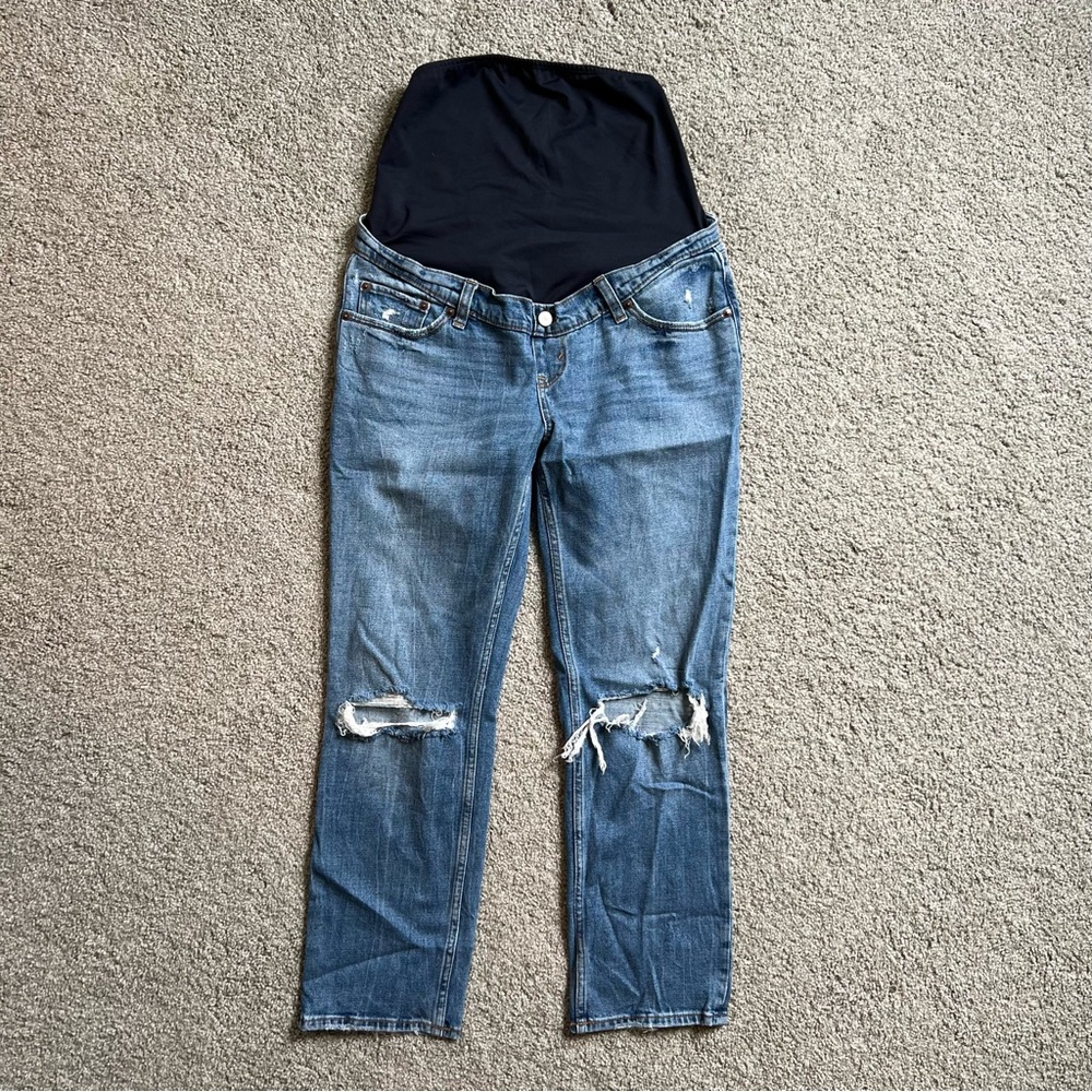 Abercrombie & Fitch ankle straight maternity jeans size 26